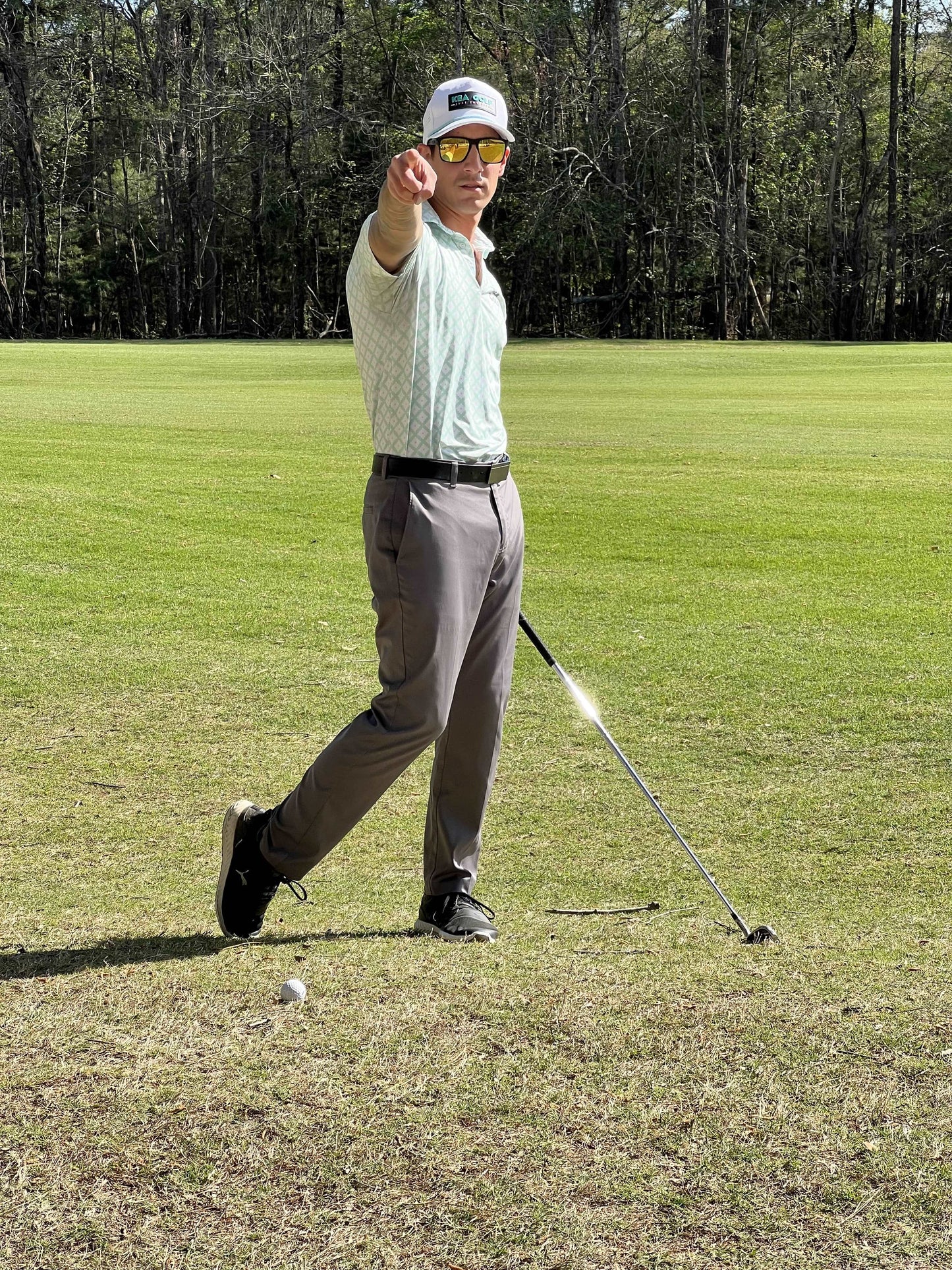 Seafoam Green and White golf shirt. white golf polo. green golf shirt. cheap golf shirts. fun golf shirts. casual golf shirts