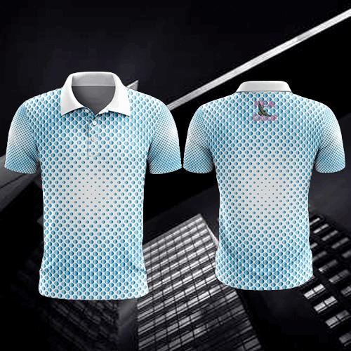 Introducing the KEA Golf polo "Spot-On Birdie". Experience the ultimate athletic fit with a unique white and blue dot print design. This shirt manages to incorporate a very explosive style with the subtle tones of blue and white that actually make the shirt not only cool and comfortable but a classic look out on the course or at dinner.