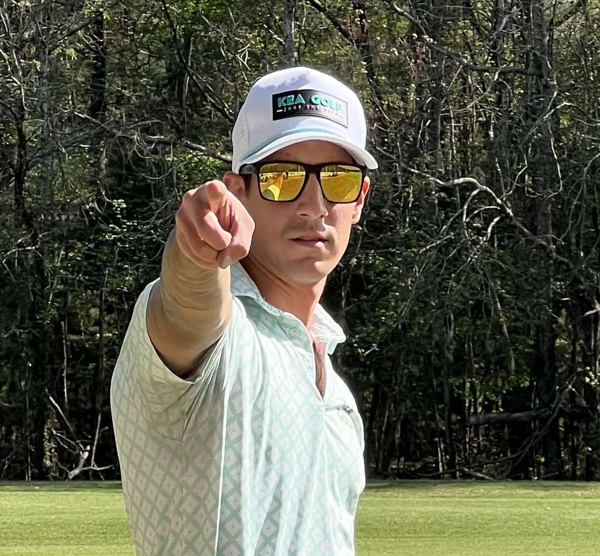 KEA Golf Men's Golf Hat "Just the Tips" Snapback. white golf hat. white rope golf hat. cheap golf hats