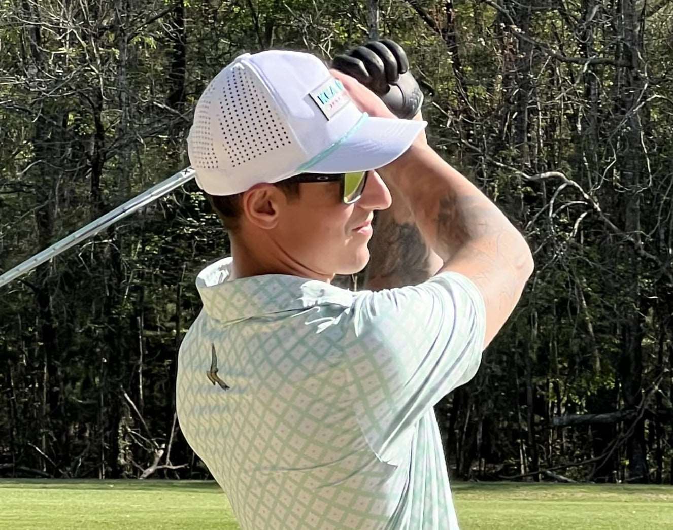 KEA Golf Men's Golf Hat "Just the Tips" Snapback. white golf hats. cheap white golf hats. white rope golf hat