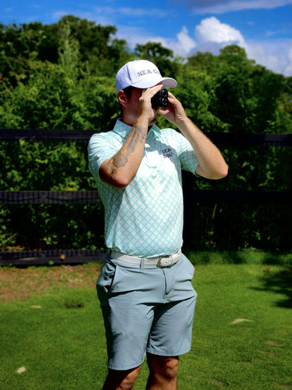 KEA Golf Men's Golf Shirt Brand. Golf Hat "Frost White Signature". cheap white golf hat