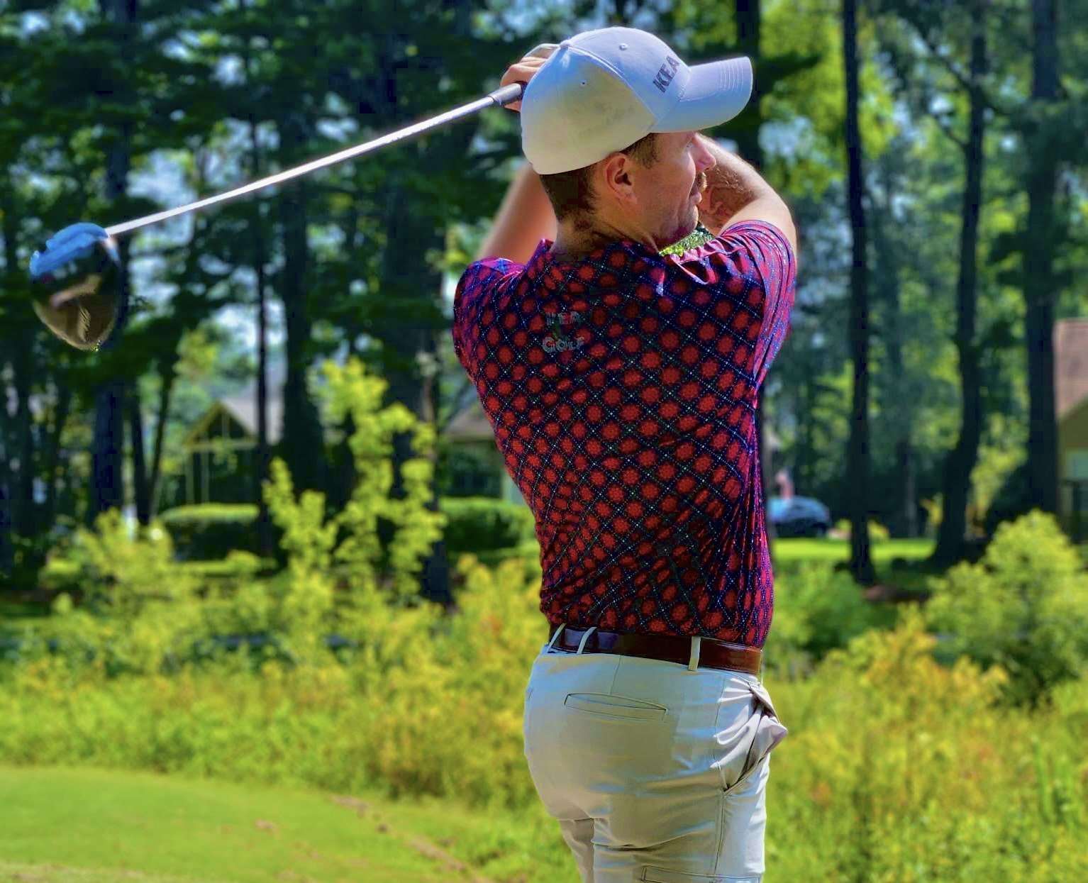 Red, White, and blue golf shirt. american golf polo. red golf shirt. blue golf shirt. cheap golf shirts for men
