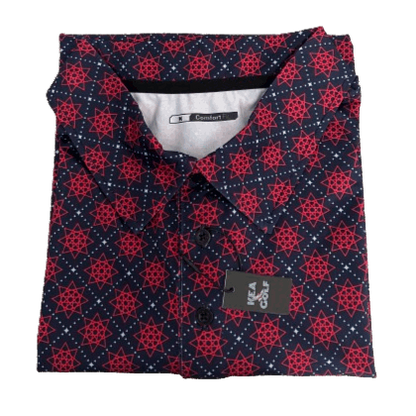 Red, White, and blue golf shirt. patriotic golf shirt. american golf polo. red golf shirt, blue golf polo. 